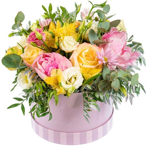 Цветы в коробке «Весенний вихрь»