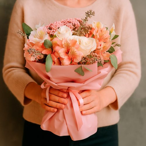 Цветочный букет «Светлый миг»